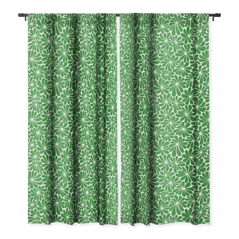 Jenean Morrison All Summer Long in Green Blackout Window Curtain