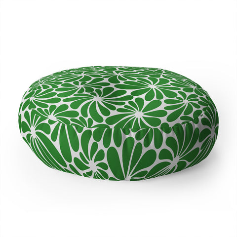 Jenean Morrison All Summer Long in Green Floor Pillow Round