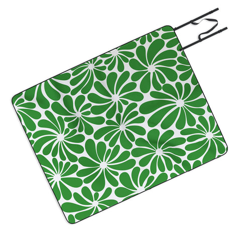 Jenean Morrison All Summer Long in Green Picnic Blanket