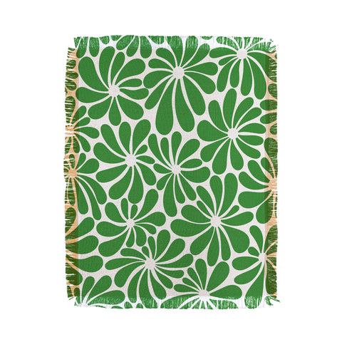 Jenean Morrison All Summer Long in Green Throw Blanket