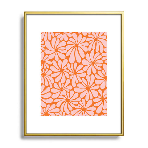 Jenean Morrison All Summer Long in Orange Metal Framed Art Print