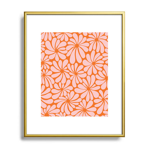 Jenean Morrison All Summer Long in Orange Metal Framed Art Print