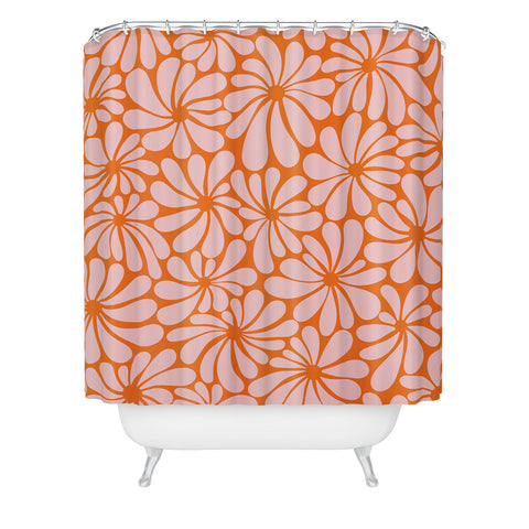 Jenean Morrison All Summer Long in Orange Shower Curtain