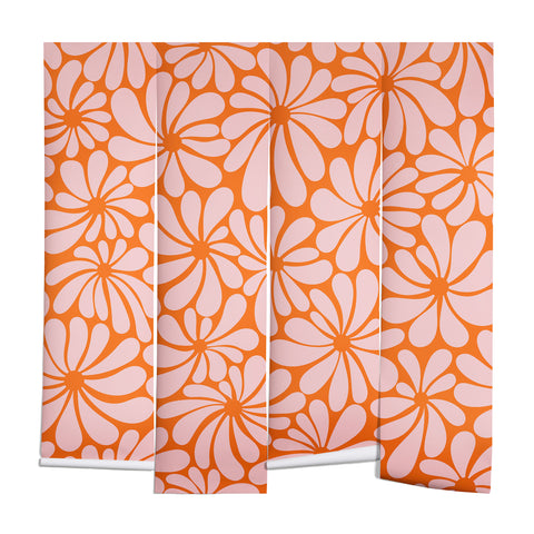 Jenean Morrison All Summer Long in Orange Wall Mural