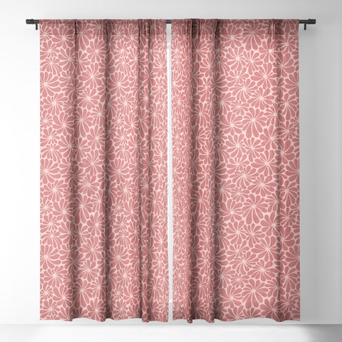 Jenean Morrison All Summer Long in Rose Sheer Window Curtain