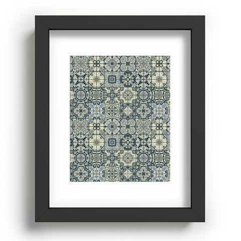Jenean Morrison Antiquely Blue Recessed Framing Rectangle