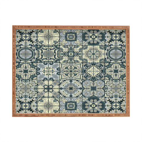 Jenean Morrison Antiquely Blue Rectangular Tray