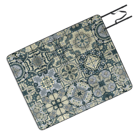 Jenean Morrison Antiquely Blue Picnic Blanket