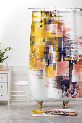 Jenean Morrison Charade Shower Curtain And Mat