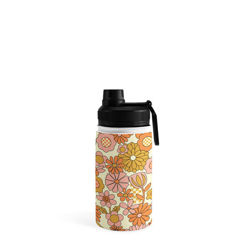 Jenean Morrison Checkered Past in Coral Water Bottle