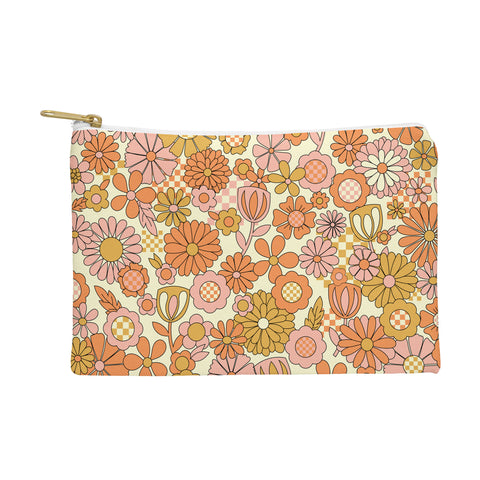 Jenean Morrison Checkered Past in Coral Pouch