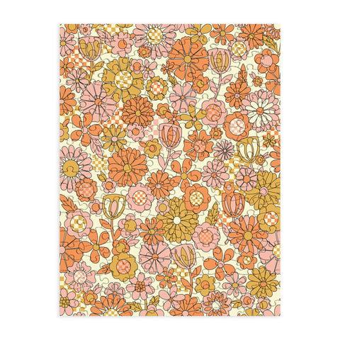 Jenean Morrison Checkered Past in Coral Puzzle