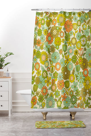 Jenean Morrison Checkered Past Shower Curtain And Mat