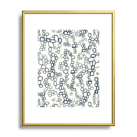 Jenean Morrison Circular Logic Beige Metal Framed Art Print