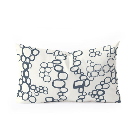 Jenean Morrison Circular Logic Beige Oblong Throw Pillow