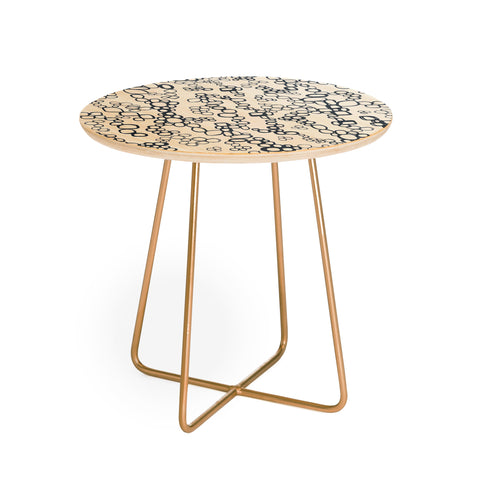 Jenean Morrison Circular Logic Beige Round Side Table