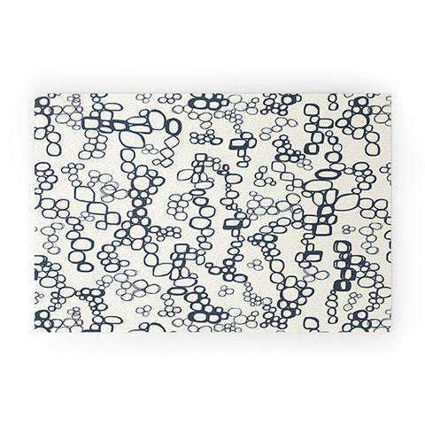 Jenean Morrison Circular Logic Beige Welcome Mat