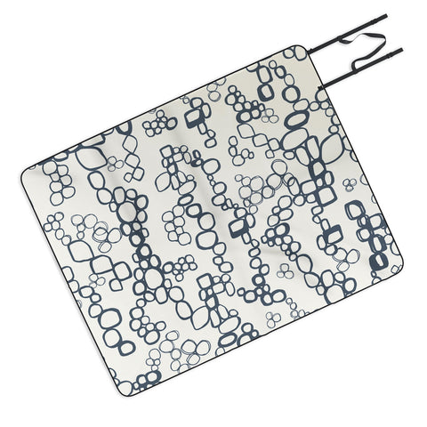 Jenean Morrison Circular Logic Beige Picnic Blanket