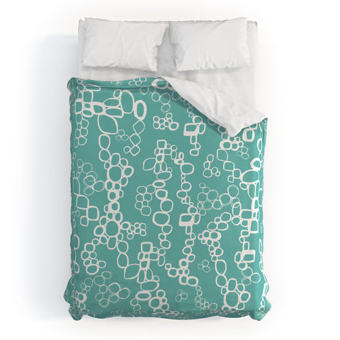 Jenean Morrison Circular Logic Duvet Cover