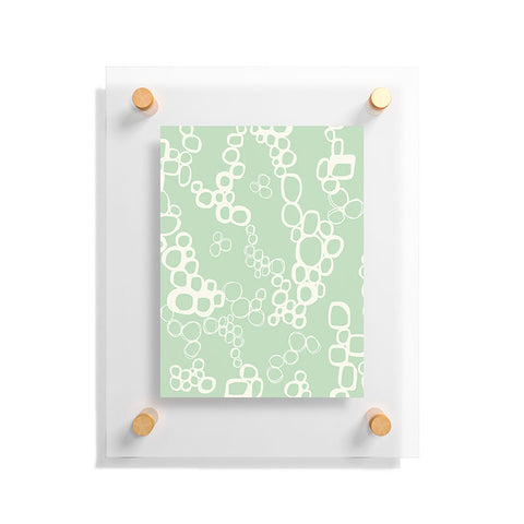 Jenean Morrison Circular Logic Mint Floating Acrylic Print