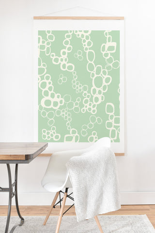 Jenean Morrison Circular Logic Mint Art Print And Hanger