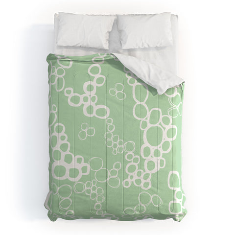 Jenean Morrison Circular Logic Mint Comforter