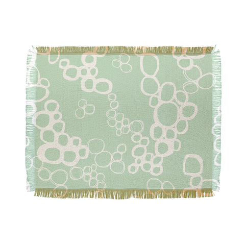 Jenean Morrison Circular Logic Mint Throw Blanket