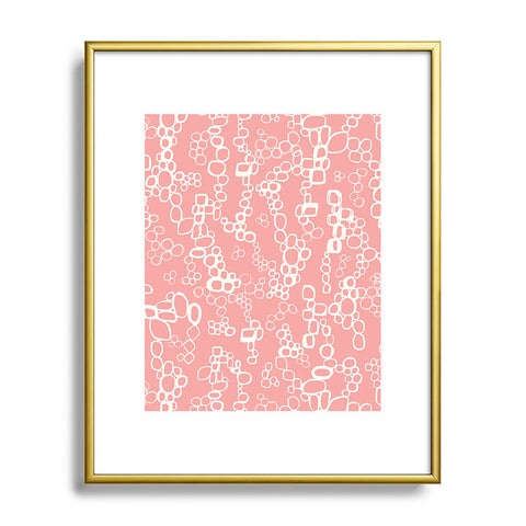 Jenean Morrison Circular Logic Pink Metal Framed Art Print