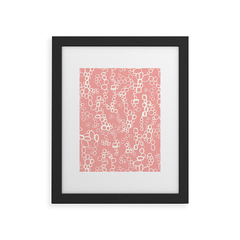 Jenean Morrison Circular Logic Pink Framed Art Print