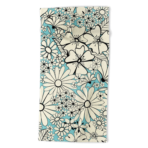 Jenean Morrison Counting Flowers on the Wall Beach Towel