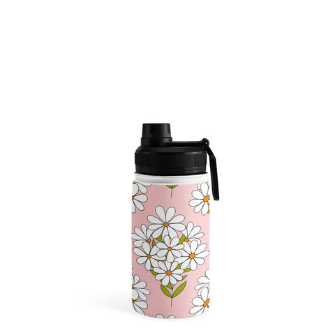 Jenean Morrison Daisy Bouquet Pink Water Bottle