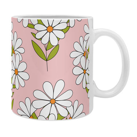 Jenean Morrison Daisy Bouquet Pink Coffee Mug