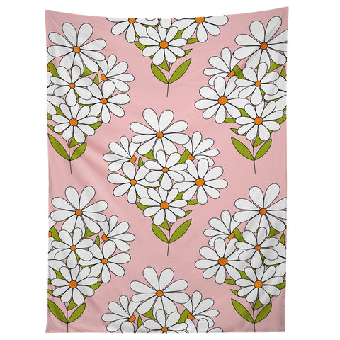 Jenean Morrison Daisy Bouquet Pink Tapestry