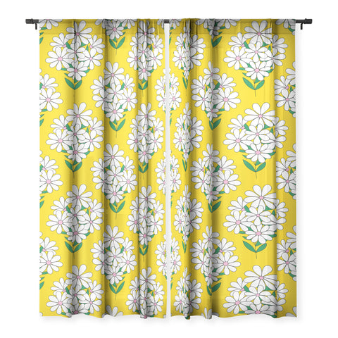 Jenean Morrison Daisy Bouquet Yellow Sheer Non Repeat