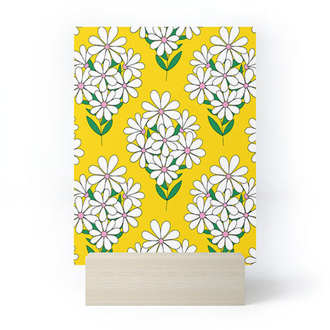 Jenean Morrison Daisy Bouquet Yellow Mini Art Print