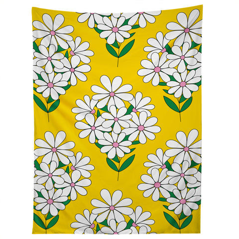 Jenean Morrison Daisy Bouquet Yellow Tapestry