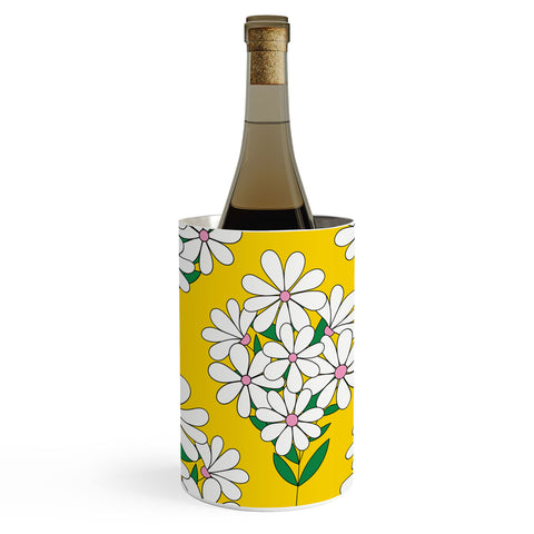 Jenean Morrison Daisy Bouquet Yellow Wine Chiller