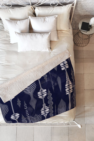 Jenean Morrison Departure Fleece Throw Blanket