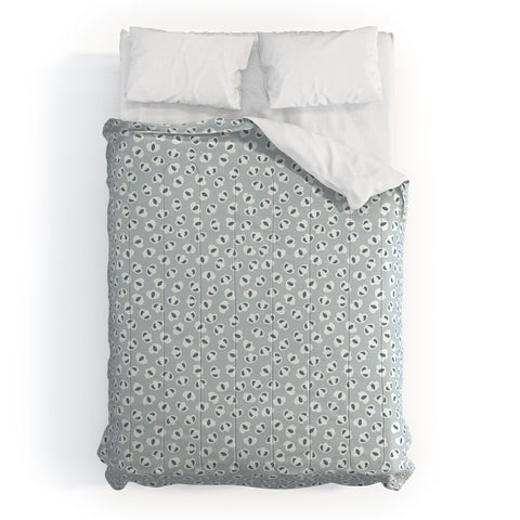 Jenean Morrison Desert Blooms Blue Comforter