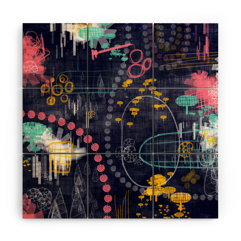 Jenean Morrison Fall Together Wood Wall Mural