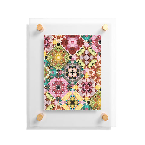 Jenean Morrison Floral Cross Stitch Floating Acrylic Print