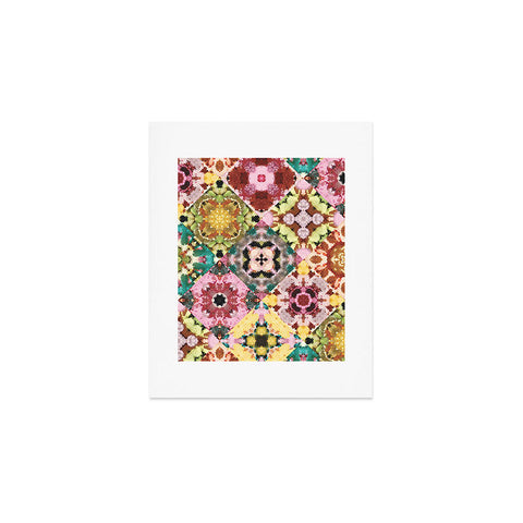Jenean Morrison Floral Cross Stitch Art Print