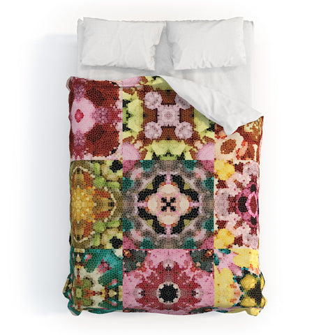 Jenean Morrison Floral Cross Stitch Duvet Cover