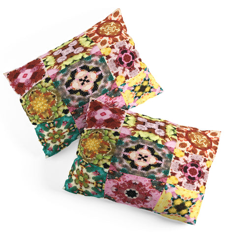 Jenean Morrison Floral Cross Stitch Pillow Shams
