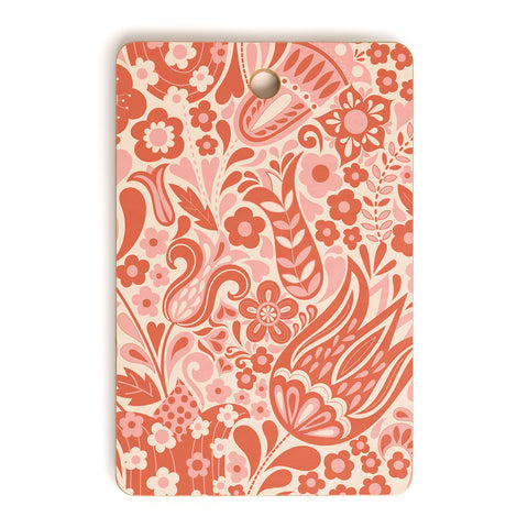Jenean Morrison Floral Fair Cutting Board Rectangle