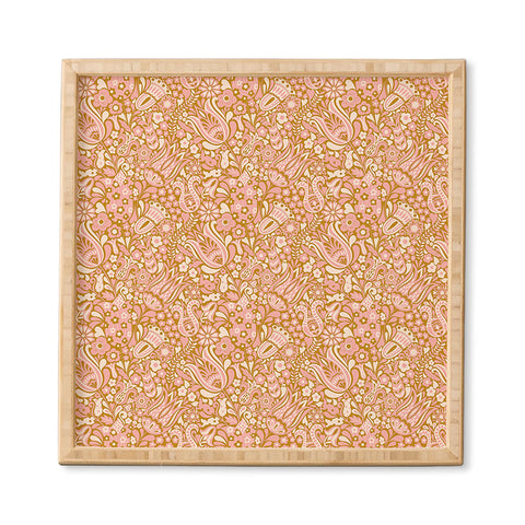 Jenean Morrison Floral Fair in Gold Framed Wall Art