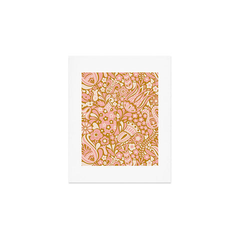 Jenean Morrison Floral Fair in Gold Art Print