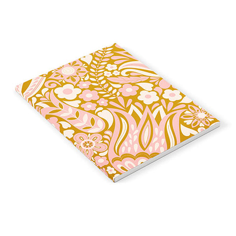 Jenean Morrison Floral Fair in Gold Notebook