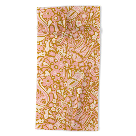 Jenean Morrison Floral Fair in Gold Beach Towel