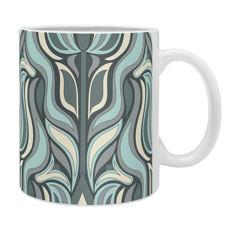 Jenean Morrison Floral Flame in Blue Coffee Mug